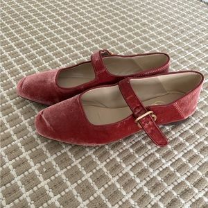 Sam Edelman Michaela Mary Jane Flat in Raspberry Mauve